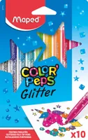 Maped Glitter Fibre Pens COLOR'PEPS 10ks kartónová krabica