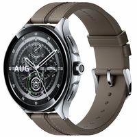 Xiaomi Watch 2 Pro - 4G LTE Silver with Brown Leather