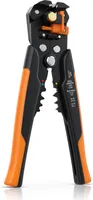 Samonastavitelné odizolovací kleště Brandson - 10-24 AWG - kleště na kabely pro odizolování kabelů o průměru 0,2 - 6 mm² - krimpovací kleště na kabely o průměru 0,5 - 6 mm2 - krabička se 60 svorkami