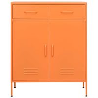 vidaXL Lagerschrank Orange 80x35x101,5 cm Stahl