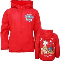 Paw Patrol Kinder Jungen Sommerjacke Herbst Jacke mit Kapuze – Rot / 122/128