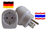 Reiseadapter für Thailand. Steckeradapter für Geräte aus Deutschland