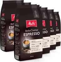 Melitta BellaCrema Espresso Kaffee-Bohnen, für Kaffee-Vollautomaten, im Set