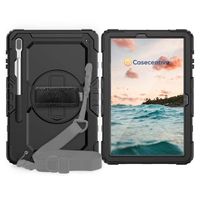 Casecentive Handstrap Pro Hardcase mit Griff Galaxy Tab S7 FE 2021 schwarz