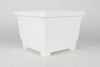 Blumenkübel weiß Blumenkasten Pflanzkübel Blumentopf Pflanztopf