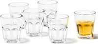 Leonardo Rock Schnaps-Gläser 6er Set, spülmaschinengeeignete Shot-Gläser, Schnaps-Becher aus Glas, Stamper, Gläser-Set, 50 ml, 097940