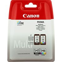 Canon PG-545/CL-546 BK/C/M/Y atrament multipack, štandardná výťažnosť, 2 jednotky, multipack