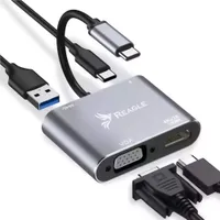 Reagle HUB USB-C adaptér HDMI 4k VGA USB MacBook PD 100W