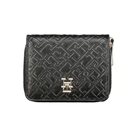 Tommy Hilfiger Schwarzes Polyethylen -Brieftasche