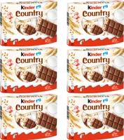 Ferrero Kinder Country Vollmilchschoko mit Cerealien 211g 6er Pack