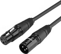 Kabel UGREEN AV130, XLR na XLR, 5m, černý