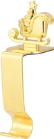 Weihnachtsstrumpfhaken aus Metall, wiederverwendbarer Strumpfhalter, beschädigungsfreier Kaminsims, Weihnachtshaken zum Aufhängen von Weihnachtskugeln, Kränzen, Golden K