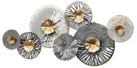 Kobolo Wandbild Wanddeko Metallbild 3D-Bild - ROOTS - anthrazit silber gold - ca 105x50 cm - Wandkunst Wall Picture Deco Deko Wohnzimmer Einrichtung