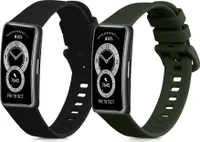 kwmobile 2x Sportarmband kompatibel mit Huawei Band 9 / Band 8 Armband - Fitnesstracker Band Set aus TPU Silikon
