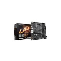 Gigabyte B550M K AM4 Motherboard, 4x DDR4, 1x DisplayPort, 1x HDMI, 1x PCIe x16, 1x PCIe x1, 2x M.2, 4x SATA 6Gb/s, 1Gbps LAN, mATX