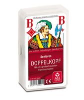ASS Altenburger Spielkarten 70026 Doppelkopf seniori plastové puzdro extra veľké karty