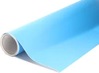 Matowa niebieska samoprzylepna folia wrap 152x50cm - wnętrze/zewnętrze