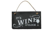 Schiefertafel It's Wine O'clock Dekoschild 24,5 x 15 cm