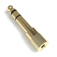 Klinke Adapter 3.5mm auf 6.35mm verGoldete Stecker Aux Stereo Audio