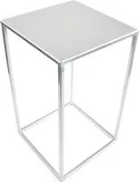 DIXIE STORE Blumenständer - Pflanzenständer aus Metall - 40cm Höhe Silber