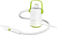 COSTWAY Dampfreiniger Portable Handgerät 3 Bar, Handdampfreiniger mit 300ml Wassertank, 116cm Schlauch, 3m Kabel & 10 Zubehör Set, Grün