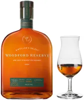 Woodford Reserve Kentucky Straight Rye Whiskey mit RITZENHOFF Nosing Glas | 45,2 % vol | 0,7 l
