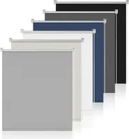 Grandekor Verdunklungsrollo ohne Bohren & mit Bohren Hellgrau 100x230cm Verdunkelungsrollo Klemmfix Rollos für Fenster ohne Bohren