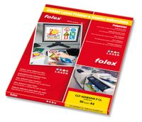 FOLEX Color-Laserfolie DIN A4 selbstklebend transparent 50 Blatt