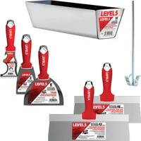 LEVEL5 Set Spachtelwerkzeuge Handwerkzeuge Trockenbauarbeiten Finish 5-625