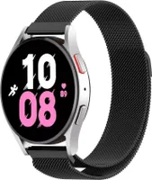 Strap-it Milanese Armband - Kompatibel mit Samsung Galaxy Watch 5 Armband 44mm Edelstahl Armband mit Magnetverschluss - Ersatzarmband - Hochwertiges Material - für Smartwatch 20mm Armband Schwarz