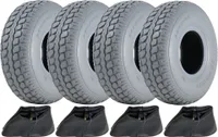 330x100 Grey Mobility Scooter Tyre &amp; Inner Tube Pneumatiky 400-5 (sada 4)