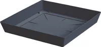 Untersetzer viereckig 16,5 cm anthrazit für Blumentöpfe