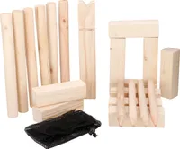 Eddy Toys Kubb Spiel - Kubb -  - Holz - mit Aufbewahrungstasche - Medium