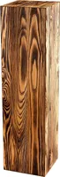 Dekosäule aus Holz 75x20x20 cm – Rustikale Holzsäule als Bodenwindlicht Ständer oder Blumensäule – Baumstamm Deko für Wohnzimmer – Stabil & Langlebig