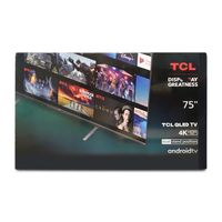 TCL 75C725, 189,5 cm (74.6 Zoll), 3840 x 2160 Pixel, QLED, Smart-TV, WLAN, Schwarz