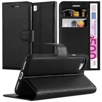 Cadorabo Hülle für Apple iPhone 7 / 7S / 8 / SE 2020 Schutz Hülle in Schwarz Handyhülle Etui Case Cover Magnetverschluss