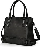 Mofut Henkeltasche Handtasche Leder Henkeltasche Top Griff Tasche Vintage Weiches Umhängetasche Schultertasche für Frauen