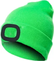 LED Mütze mit Licht,Beleuchtete Mütze Aufladbar USB für Männer und Frauen,Einstellbare Helligkeit Stirnlampe Winter Beanie Mütze mit Licht,Uni Winter