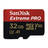 SanDisk Extreme Pro microSDHC 32 GB 100 MB/s A1 Class 10 UHS-I V30, adaptér