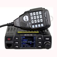 Retevis RT95 Mini mobilné zariadenie Dvojpásmové amatérske rádio Ham Radio 200 kanálov 5W/15W/25W DTMF 5tónový vysielač do auta (čierny)