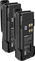 EXTENSILO 2x Akku kompatibel mit Motorola DP4600e, DP4800, DP4800e, DP4601, DP4601e Funkgerät, Walkie Talkie (3400 mAh, 7,2 V, Li-Ion) + Gürtelclip