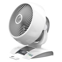 Vornado Energy Smart 6303DC - Ventilator Windmaschine energiesparend mit Fernbedienung Timer Touch Display Weiß 30 dB