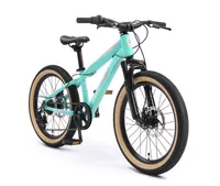BIKESTAR Kinder Jugend Mountainbike 20 Zoll ab 6 - 7 Jahre | 7 Gang Hardtail MTB Scheibenbremse Federgabel | Mint