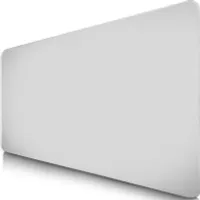 XXL Gaming Mauspad, 900 x 400mm, fransenfreie Ränder, rutschfest, weiß
