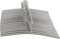 SIDCO Kleiderbügel Edelstahl 20 Stück Design Garderobenbügel Wäschebügel Bügel silber