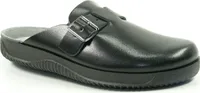 Rohde 1970 Soltau H Herren Hausschuhe Pantoffeln Leder Clogs, Größe:39 EU, Farbe:Schwarz