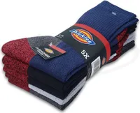 5 Paar Dickies® CUSHIONED CREW Work Socks Herren Arbeitssocken Business Socken Strümpfe in Farbmix und Größe 39-42
