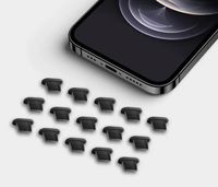 Anti-Staub Stecker iPhone alle Modelle (Lightning) aus Silikon / 5 Stück / NEU