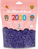 La Manuli 2000 Midi Iron Beads Dark Purple Ø 5 mm Korálky pro vkládání perlí
