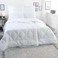 2 oder 4 teilige 2x Bettdecke 135x200, 2x Kopfkissen 80x80 Bettdecken Set Betten-Set Zudecke, Steppdecke Steppbett Schlafdecke, Steppbettdecke Duvet Set, Größe:2x 135x200 + 2x 80x80 cm, Variante:Medium